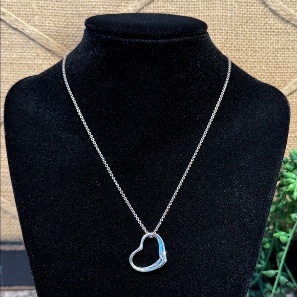Tiffany & Co Elsa Peretti Heart Pendant Necklace